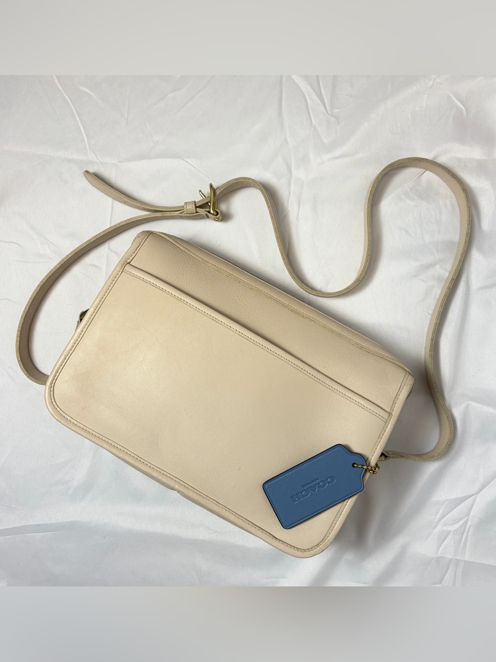 Vintage Coach Carson Crossbody Bag 9939 USA Made - Bone | Exceptional Condition